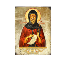 Load image into Gallery viewer, Saint Antoni Wooden Gold Plated Religious Christian Sacred Icon - Inspirational Icon Decor - 85062
