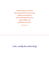 Adoration of the Magi Christmas Cards ( Pack of 15 Cards)