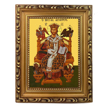 Load image into Gallery viewer, Christ Blessing, Great High Priest, Enthroned - Gilded - Byzantine Greek Icon
