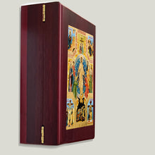 Load image into Gallery viewer, Resurrection Icon Decent Into Hell of Christ and Lifting up Of Adam and Eve Icon in WALL Hanging Or TABLE  Box  -  Prayer Ropes, Beads, Jewelry Prayer Cards Anything Sacred - Catholic Orthodox icon  Icon 7 1/2 Inch
