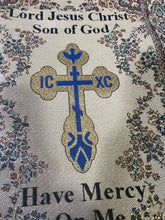 Load image into Gallery viewer, Jesus Prayer Bible Cover Pouch with Matching Bookmark – Set of 2, Three-Bar Cross, ICXC Dove, “Lord Jesus Christ, Son of God, Have Mercy on Me”
