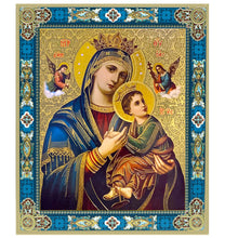 Load image into Gallery viewer, Perpetual Help Gold Foil Mini Wooden Icon
