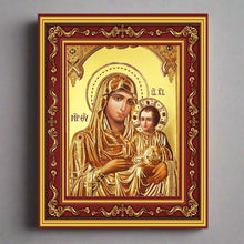Load image into Gallery viewer, Virgin Mary Virgin of Jerusalem Gilded Greek Orthodox Byzantine Icon
