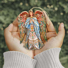 Load image into Gallery viewer, Elegant Angel of Hope Wooden Ornaments by G. DeBrekht
