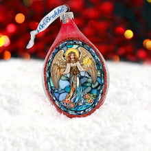 Load image into Gallery viewer, Holy Guardian Angel Drop Glass Ornament by G. Debrekht
