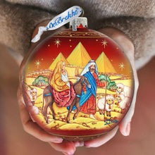 Load image into Gallery viewer, Journey to Bethlehem Glass Ornament Limited Edition by G. DeBrekht
