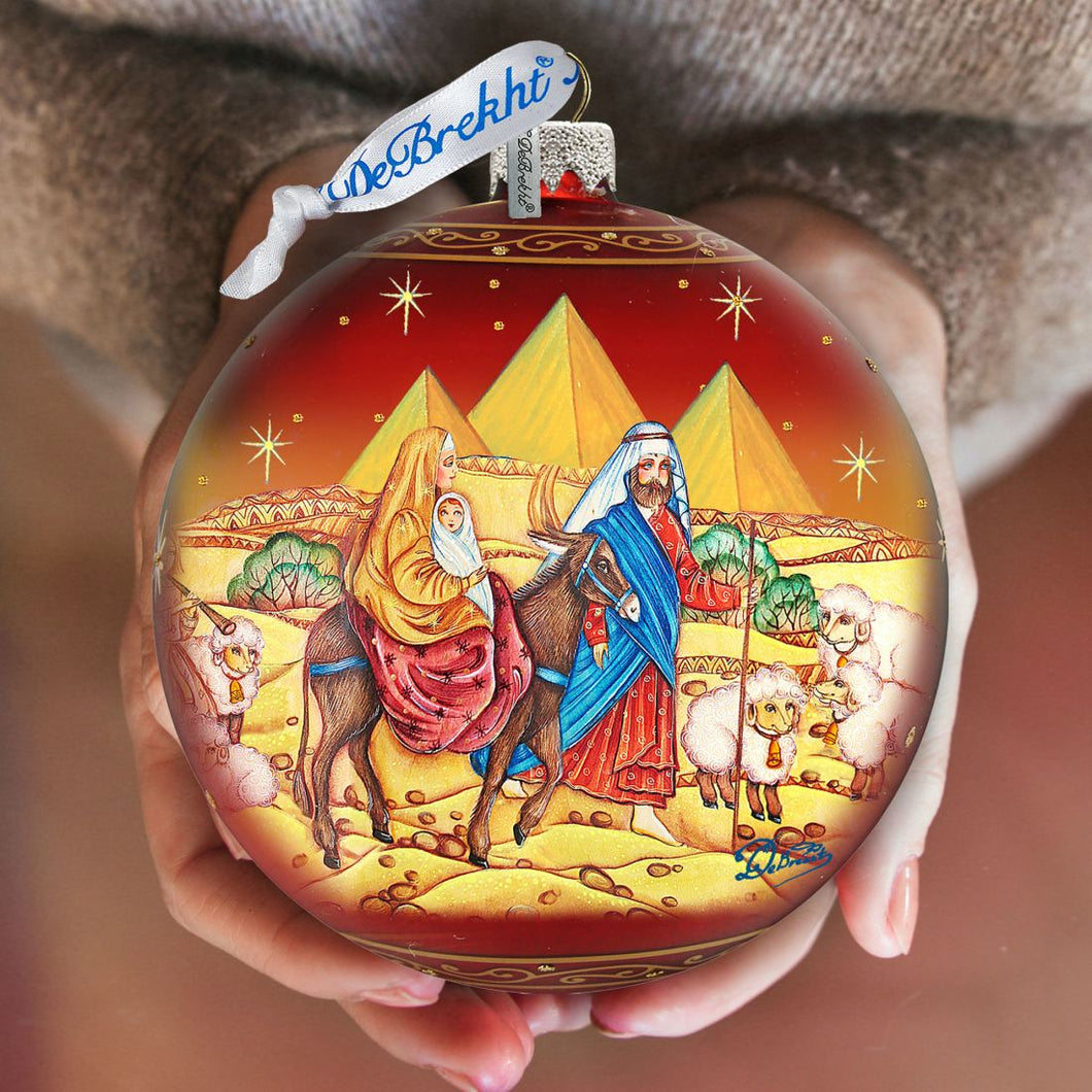 Journey to Bethlehem Glass Ornament Limited Edition by G. DeBrekht