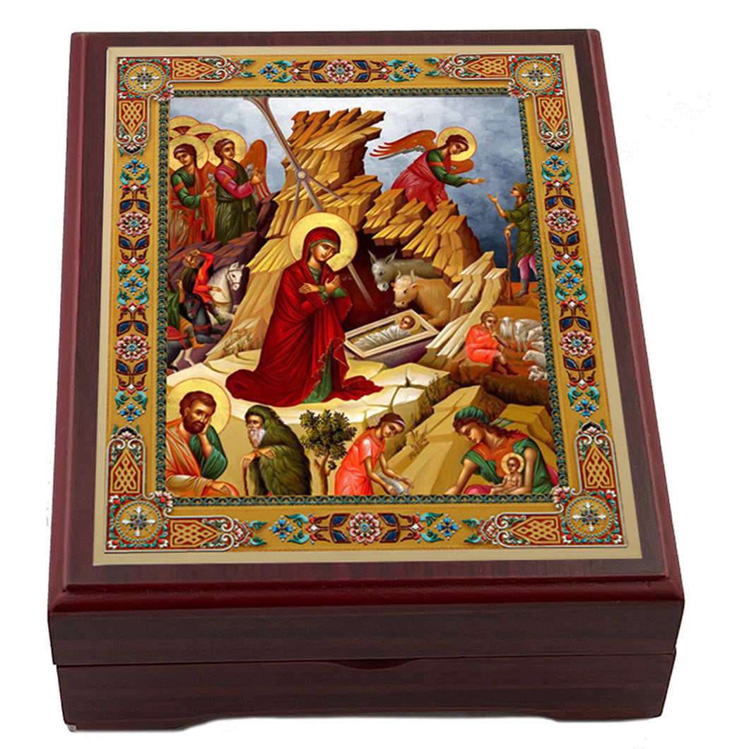 Wooden Icon Box - Nativity of Christ