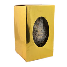 Load image into Gallery viewer, Madonna and Child  - Wooden Decoupage Gold Foil Icon Egg on Gold Tone Metal Egg Stand Holder 5 1/2 Inch
