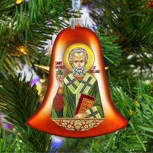 Load image into Gallery viewer, Saint Patrick Glass Ornament by G. DeBrekht
