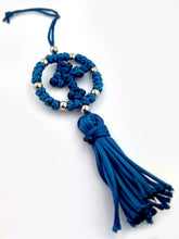 Load image into Gallery viewer, Car Cross Pendant Black - 38 Knots - Hand Made in Lebanon - High Quality, For Car Room Wall
