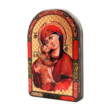Load image into Gallery viewer, Mother of God Wooden Gold Plated Religious Chris Orthodox ian Sacred Icon
