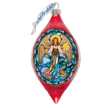 Load image into Gallery viewer, Holy Guardian Angel Drop Glass Ornament by G. Debrekht
