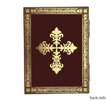 Load image into Gallery viewer, Icon Diptych - Icon Diptych Saint Mary Magdalene the Red Egg &amp; Resurrection With Cross on the Front &amp; Back 3 1/4 Inch tall
