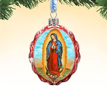 Load image into Gallery viewer, Lady of Guadalupe Mercury Glass Ornament by G. DeBrekht
