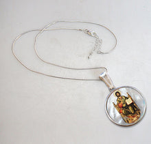 Load image into Gallery viewer, Jesus Silver Plated Mother of Pearl Necklace Jewelry
