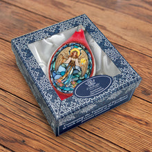 Load image into Gallery viewer, Holy Guardian Angel Drop Glass Ornament by G. Debrekht
