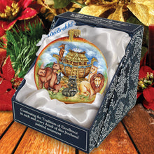 Load image into Gallery viewer, Noah&#39;s Ark Ball Glass Ornament by G. DeBrekht
