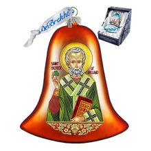 Load image into Gallery viewer, Saint Patrick Glass Ornament by G. DeBrekht
