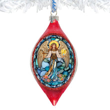 Load image into Gallery viewer, Holy Guardian Angel Drop Glass Ornament by G. Debrekht
