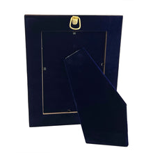 Load image into Gallery viewer, Christ Blessing, Enthroned - Gold Gilded Byzantine Greek Icon - in Wooden Frame Decorated With Crosses Comes With Stand For Standing and Hook For Hanging on Wall 7 1/4"x5 3/4"
