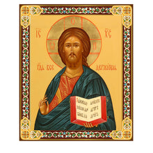Load image into Gallery viewer, Christ The Teacher - Gold Foil Wooden Icon 9 3/8"x8" inch, Wall Hanging &amp; Standing [CLONE]

