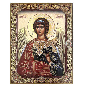 Archangel Saint Michael Wooden Icon ( 2 Sizes Available)