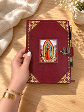 Load image into Gallery viewer, Our Lady of Guadalupe Catholic Journal with Pen PU Leather Virgin Mary Religious Gift - 8 7/8"x5 8/8"
