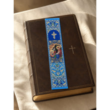 Load image into Gallery viewer, Set of 3 Nativity Of Christ  Book Markers Textile Art 9 1/8"x2"
