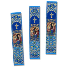 Load image into Gallery viewer, Set of 3 Nativity Of Christ  Book Markers Textile Art 9 1/8"x2"
