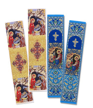 Load image into Gallery viewer, Set of 4 Nativity of Christ Tapestry Bookmarks – Textile Art, 9 1/8" x 2", Individually Wrapped – Great for Gifting
