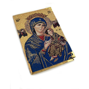 Theotokos- 2 SIDED - Tapestry Icon Notepad - Prayer Journal