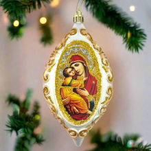 Load image into Gallery viewer, Christmas Ornament Virgin of Vladimir 6 1/2 Inch Non-Breakable

