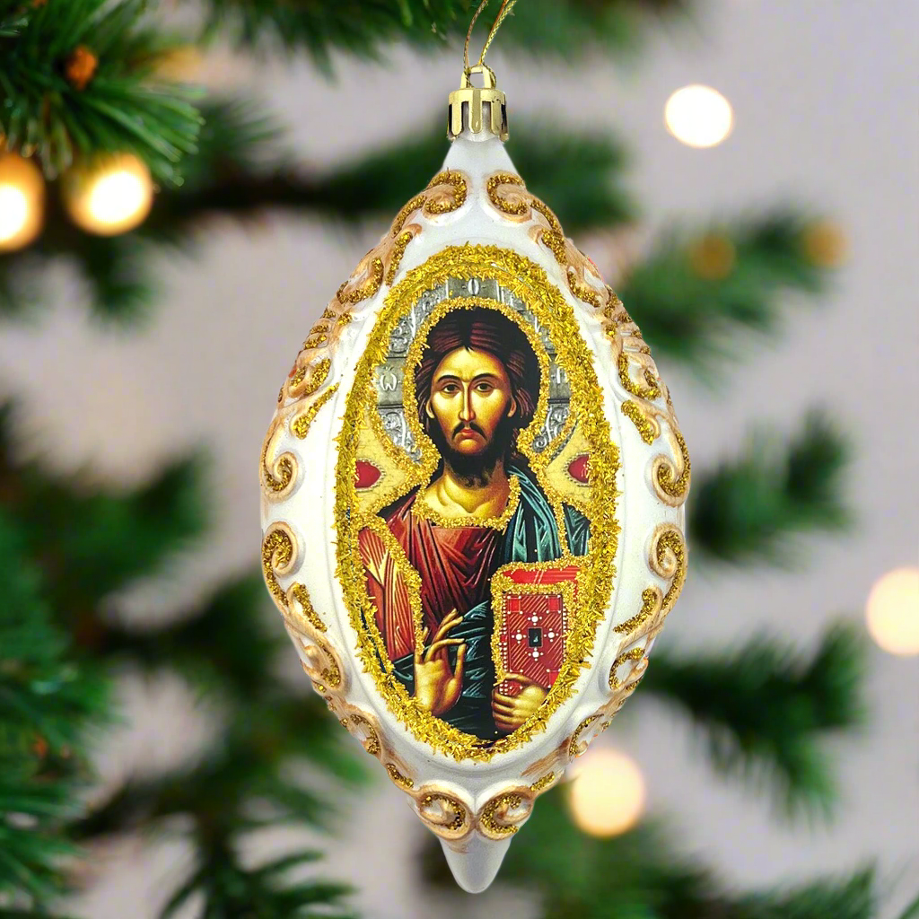 Christmas Ornament Christ The Teacher 6 1/2 Inch Non-Breakable