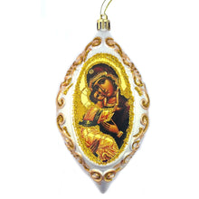 Load image into Gallery viewer, Christmas Ornament Decoration Virgin of Vladimir  6 1/2 Inch Non-Breakable
