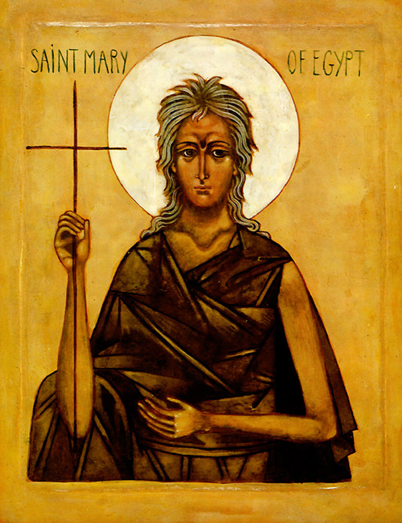 St. Mary of Egypt Icon Cross Stitch Pattern
