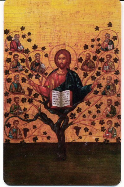 #1005 Orthodox Prayer Card Christ, The True Vine