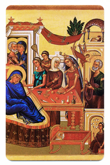 #1020 Prayer Card Nativity of the Theotokos