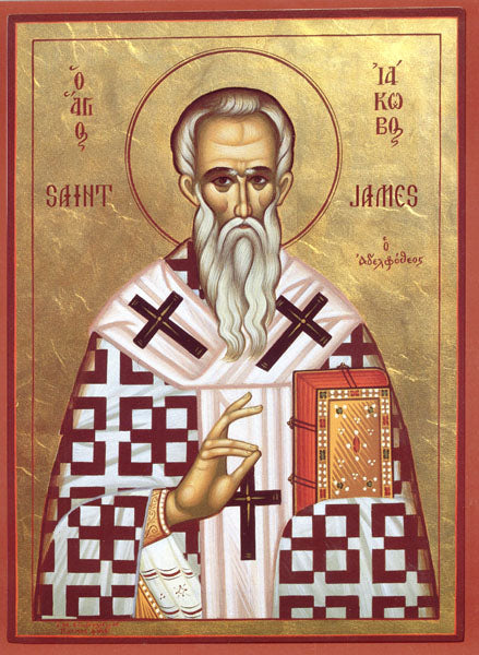 Orthodox St. James Icon Cross Stitch Pattern