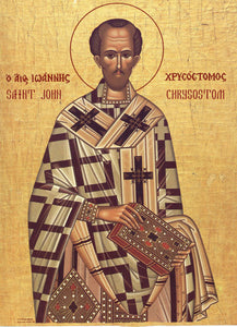 Orthodox St. John Chrysostom Icon Cross Stitch Pattern