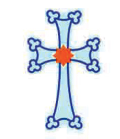 Orthodox Car Decal Armenian Cross