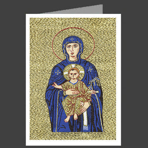 Theotokos Hagia Sophia Tapestry Icon Greeting Card With Envelope