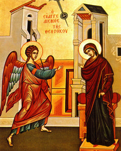 Annunciation Orthodox Icon Cross Stitch