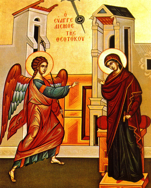 Annunciation Orthodox Icon Cross Stitch