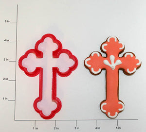 Orthodox Budded Cross Cookie Cutter