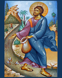 Christ The Sower Icon Cross Stitch Pattern