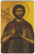 987 - Orthodox Prayer Card St. Euphrosynos the Cook