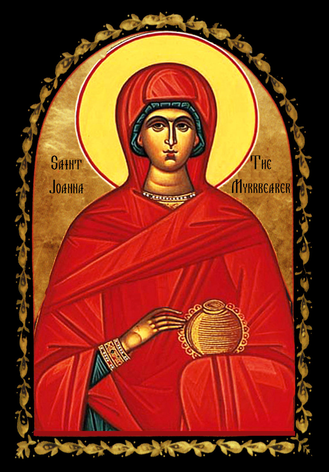 Orthodox St. Joanna the Myrrhbearer Icon Cross Stitch