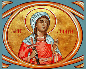 Orthodox St. Judith Icon Cross Stitch Pattern
