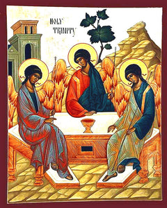 Holy Trinity Icon #1 Cross Stitch Pattern